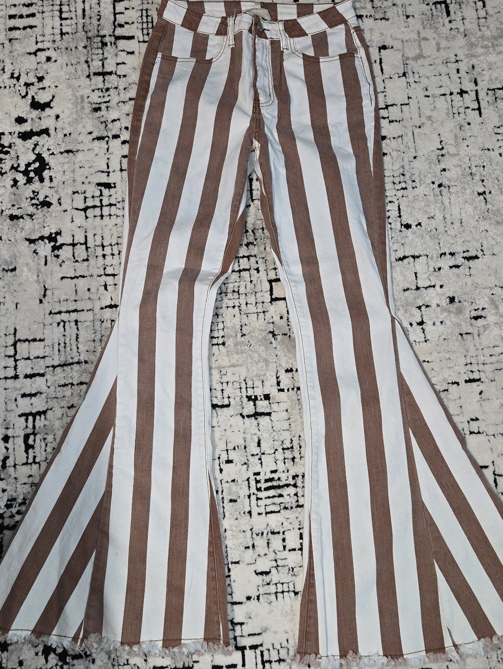 Saints and Hearts Western Boho Striped Bell Bottoms Womens M